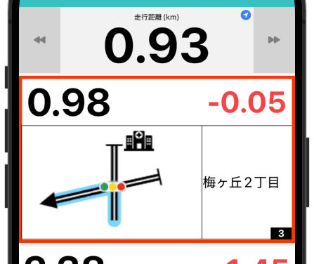 左折交差点コマ図例